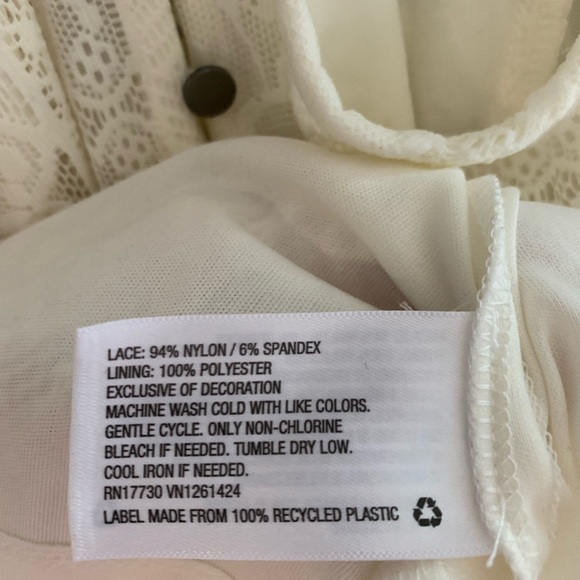 Xhilaration High Neck Lace Sheath Dress with Lining and Adjustable Straps - Picture 6 of 11